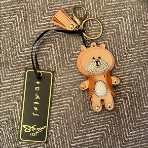 Bear shaped handbag charm, bag charm, keychain by Sharif